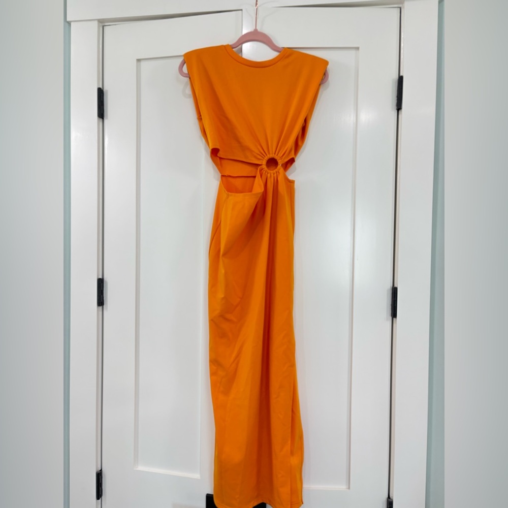 Orange Sleeveless Dress